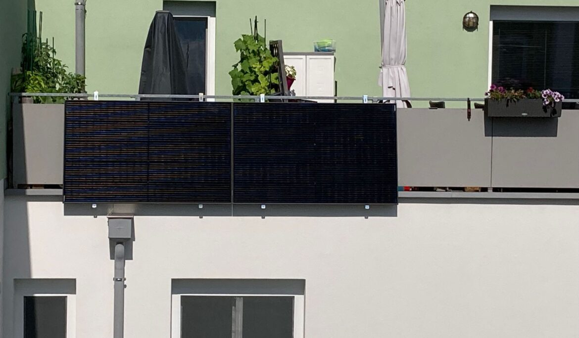 Balkon Solaranlage